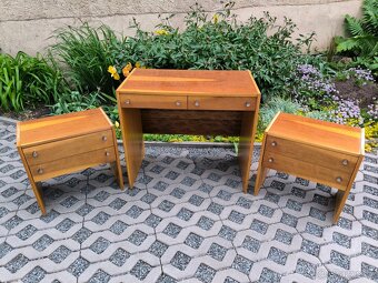 Retro set Femina - noční stolky, toaletka, zrcadlo - 7