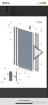 Koupelnové skleněné dveře Roth - 7