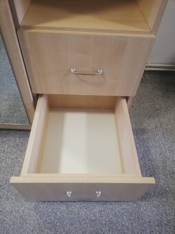 Zrcadlová, šatní skříň, dekor bříza, - 7