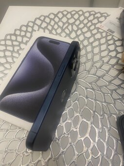 iPhone 15 Pro 128 GB – Blue Titanium – TOP STAV - 7