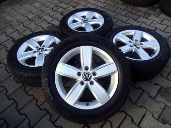 KRÁSNÁ ZIMNÍ ALU VW TOURAN 16" 5x112 pneu 205/60R16 Contine - 7