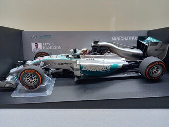 6x F1 MERCEDES 2013-2015 HAMILTON A ROSBERG MINICHAMPS 1:18 - 7