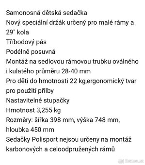 Dětská cyklosedačka - 7