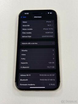 Apple iPhone 14 PRO 128GB ✅ 100% BATERIE - 7