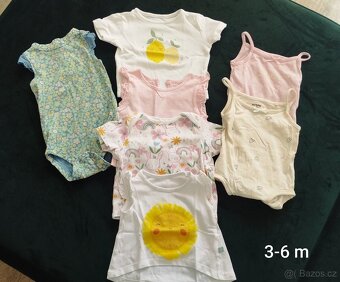 Letní oblečení holčička 0-6 m - 7