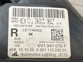 ŠKODA FABIA 3 LIFT 18-21 LED světlo PP 6V1941016F 7P5941591J - 7
