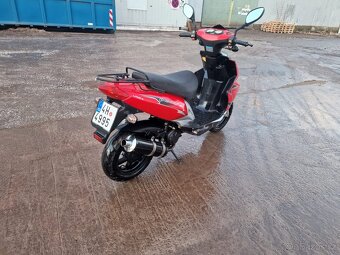 Skútr motocykl Motorro Polly 50, najeto 6700km, držák kufru, - 7