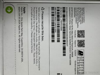 Apple iPhone 16 Pro Max, 256GB / Přírodní Titan - (Nový) - 7