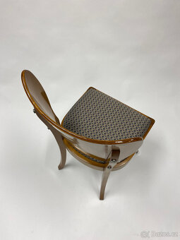 Raritní čalouněná židle po renovaci - TOP KUS - 7