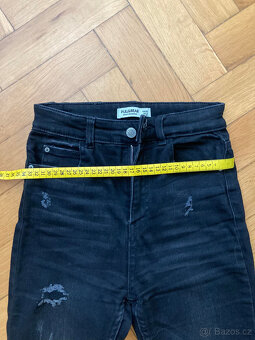 Černé rifle Pull&Bear vel.32 - 7