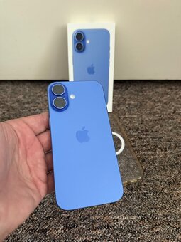 Apple iPhone 16 128gb Blue. TOP stav, zaruka do 11/26 - 7
