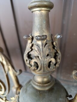 Starožitný mosazný lustr - 7