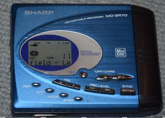 Minidisc SHARP MD-SR70, media, manual, příslušenství - 7