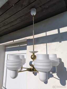 Retro opálový lustr Kamenický Šenov - 70. léta - 7