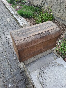 deska, horní a dolní kryt pod starý šicí stroj - 7