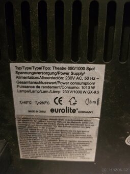 Eurolite Theatre 650/1000 spot a 300/500 spot - 7