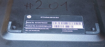 PC#201 HP Prodesk 600 G3, Core i5/16GB/256M2/Win11 - 7
