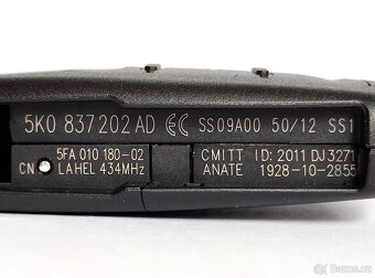 Klíč Volkswagen Škoda Seat.  Klíč Vw Amarok, Beetle, Caddy, - 7