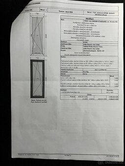 Prodám okna dvojsklo značky Decco EkoSun83 Antracit. 2021 - 7