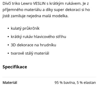 Dívčí triko vel. 152-158 NOVÉ - 7