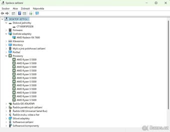 ☑️Herní PC RYZEN 5 5500,RX 7600 8 GB,32 GB RAM,1 TB SSD - 7