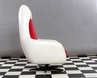 2 x designové otočné křeslo vajíčko 70. léta - 7