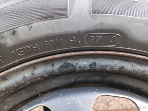 Plechové disky 15" + zimní pneumatiky 195/65 15R - 7