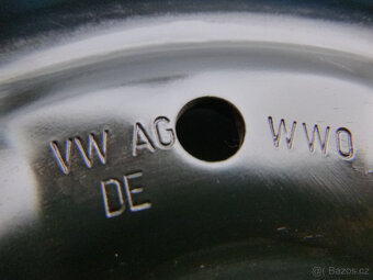 Plechové disky kola originál Škoda VW 5x112 6,5Jx16 ET46 - 7