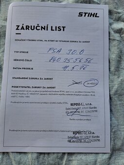 Aku sekačka Stihl FSA 30.0 - 7