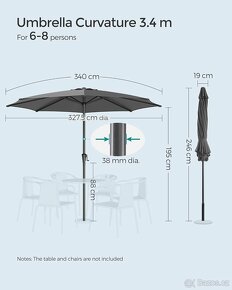 Nový slunečník 340cm - 7