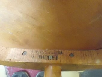 Zajímavé dřevěné Starožitné Křesílko - THONET - 7