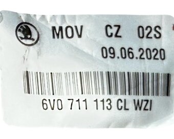 Řadící páka manuál 6V0711113CL Škoda Fabia 3 r.v. 2020 - 7