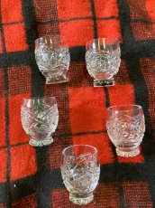 Velká broušena karafa + 6 sklenic - 7