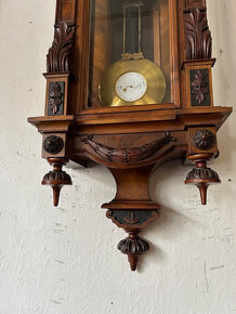 Velké čtvrťové hodiny okolo roku 1880 - originál. - 7