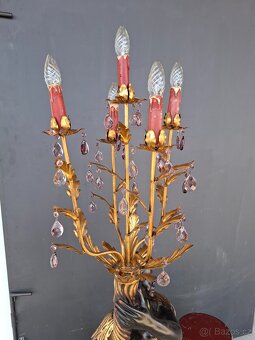 Benátská lampa Světlonoš-Mouřenín - 7
