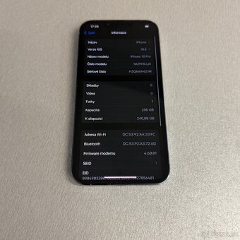 iPhone 13 Pro 256GB sierra blue, pěkný stav, rok záruka - 7