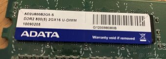 Paměti RAM do PC, typu DDR, DDR2 a DDR3, uvedená cena je za - 7