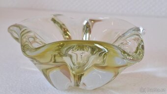 STARÝ POPELNÍK HUTNÍ SKLO . TOP STAV. - 7