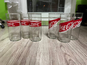 Nápojové sklo Coca Cola - červená - 7