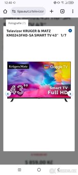 Kruger & Matz Smart TV 43" - 7