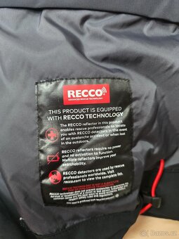 Pánská černá lyžařská bunda Spyder vel. XL - 7