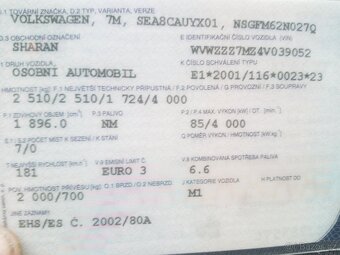 Prodám VW Sharan - 7