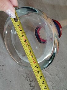 Štíhlá skleněná váza 36 cm - 7