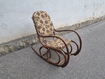 KRÁSNÉ STARÉ HOUPACÍ KŘESLO - THONET - 7