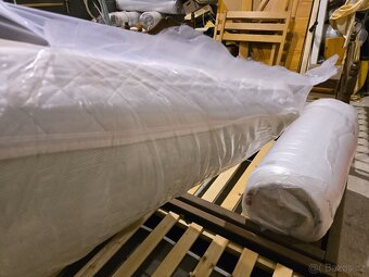 2x postel látka nový matrac komplet 90x200 výška 55 cm - 7