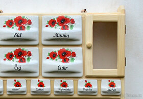 Police s kořenky - motiv vlčí mák - 7