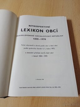 ČSSR retrospektivní lexikon obcí 1850-1970 - 7