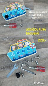 Dřevěné montessori naučné hry a pomůcky - 7