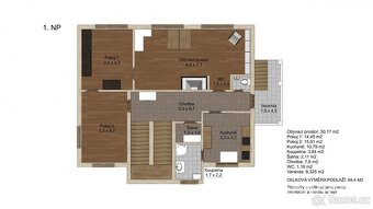 Rodinný dům 380 m2, pozemek 1 025 m2 s garáží a sklepem, Lib - 7