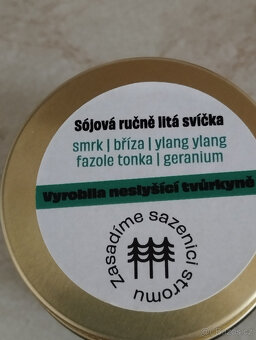Svíčka sojová, ručně litá Dobro v lese - 7